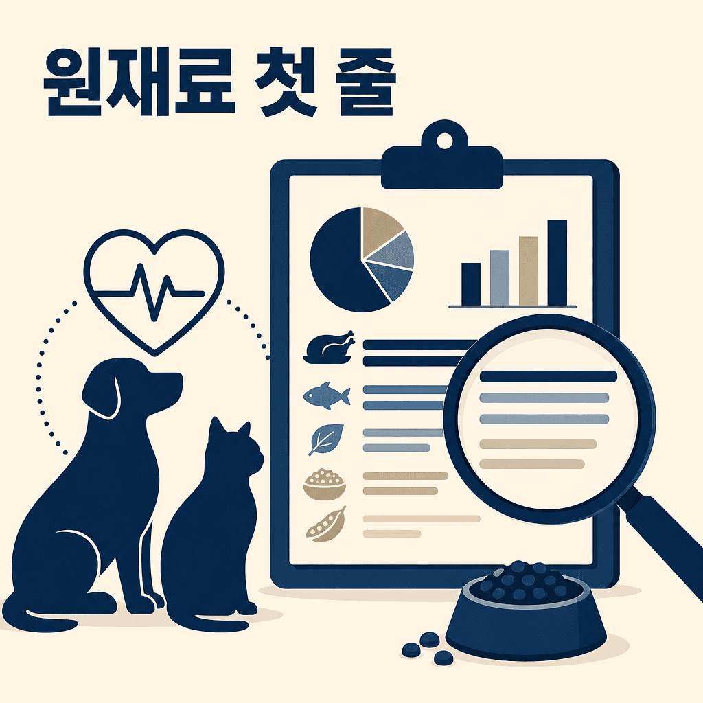 원재료 첫 줄만 보면 안 됩니다 — 건식 947개 중 718개가 '고기 먼저'입니다