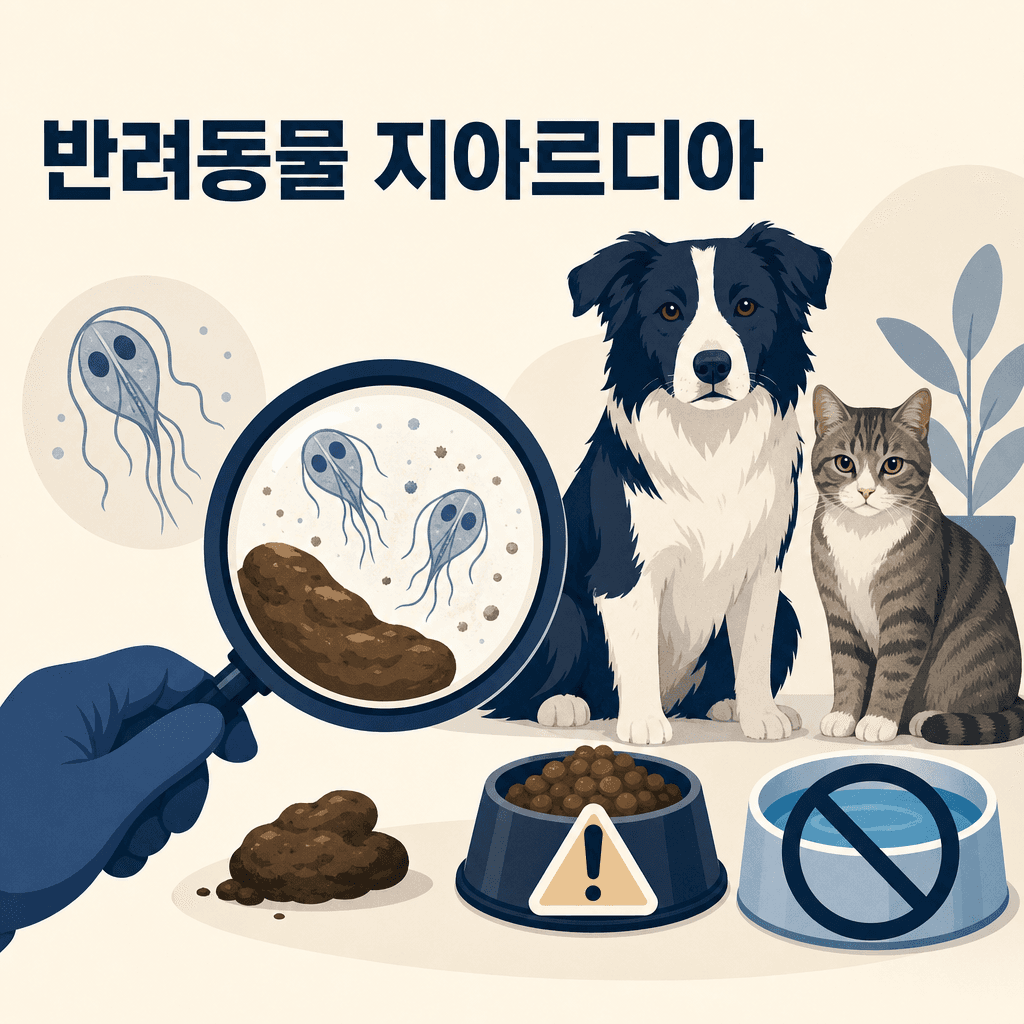 반려동물 지아르디아, 설사의 흔한 원인 — 사람에게 옮을까