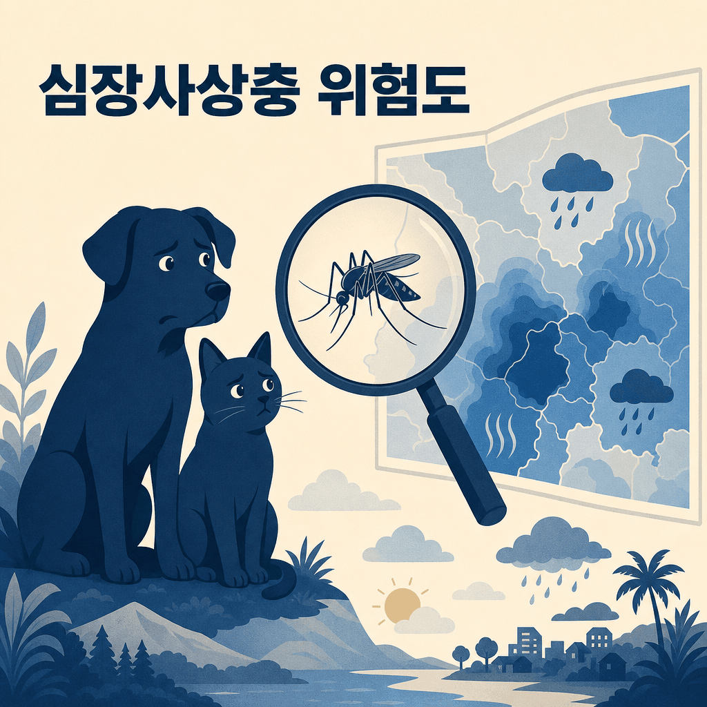 심장사상충 지역별 위험도, '안전 지역'이 없는 이유
