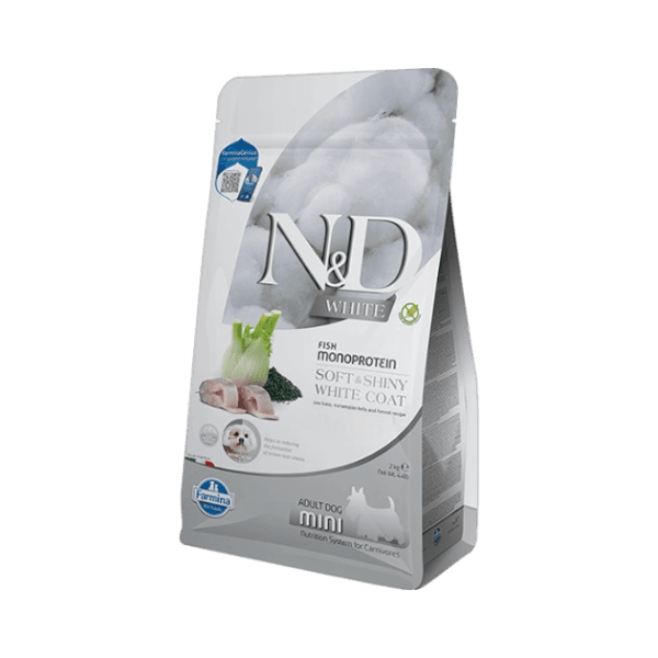 N&D 화이트 독 농어 & 스피룰리나