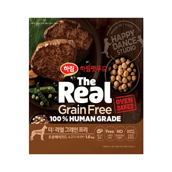 더리얼 그레인프리 오븐베이크드 소고기 시니어
