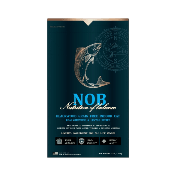NOB 그레인프리 LID 인도어 캣 (흰살생선)
